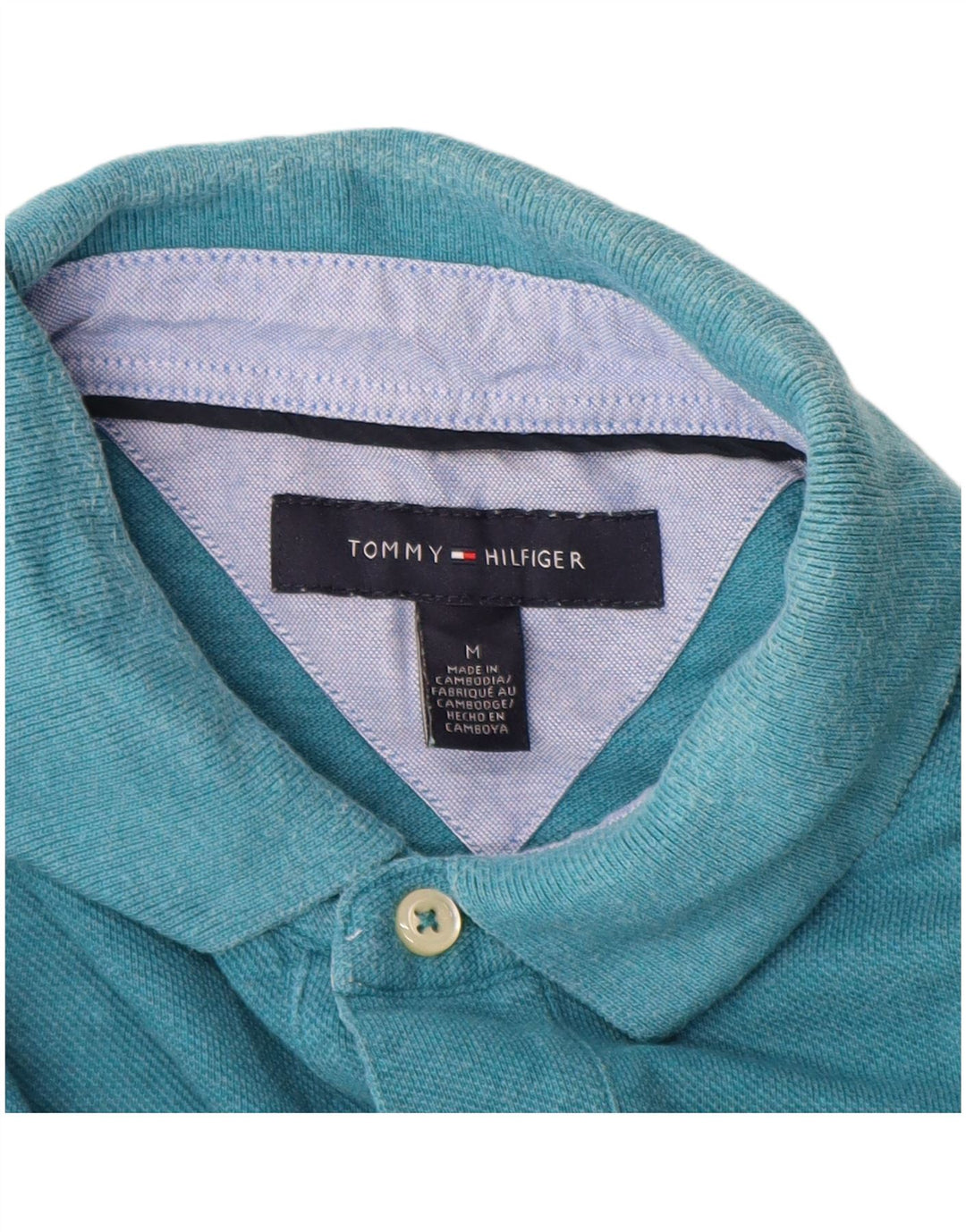 TOMMY HILFIGER Poloshirt til mænd Medium blå bomuld