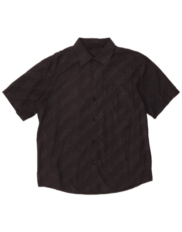 Billabong Herre grafisk kortærmet skjorte medium sort bomuld