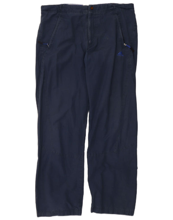 Adidas Straight Chino Bukser Medium W34 L30 Marineblå Bomuld