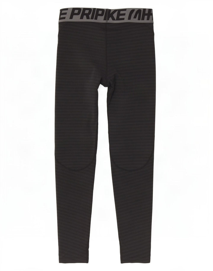 Nike Herre Dri Fit Grafiske Leggings Medium Sort Stribet Polyester