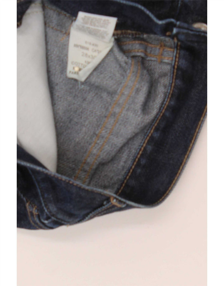 Dkny Dame Straight Jeans W28 L30 Marineblå Bomuld
