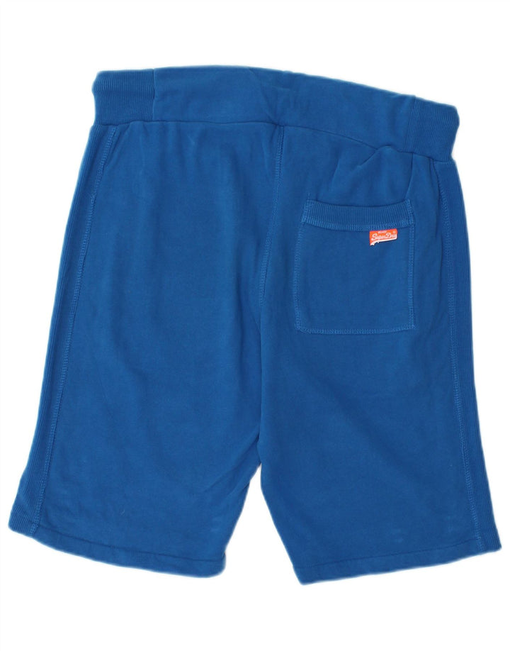 SUPERDRY Sportshorts til mænd Små blå bomuld