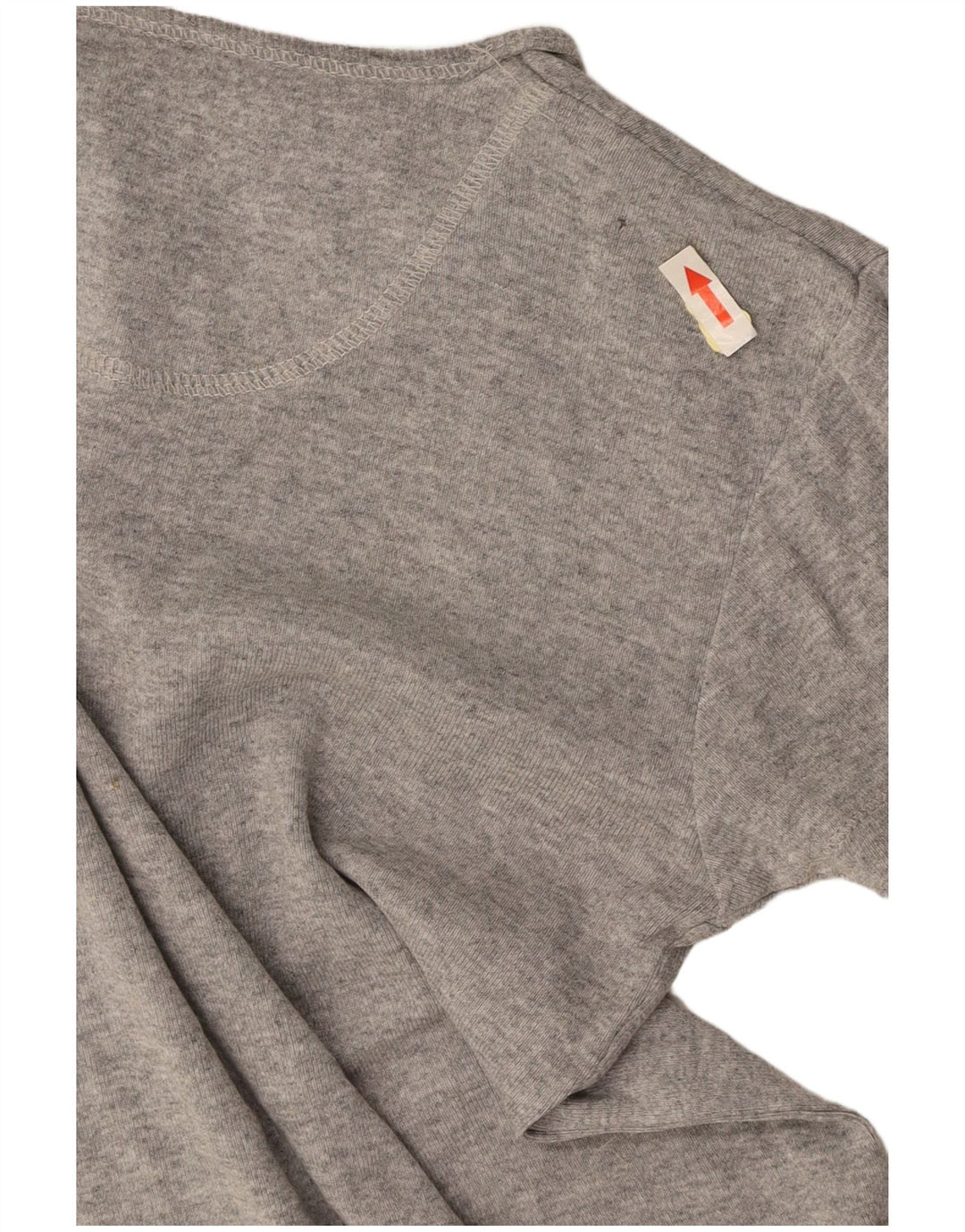 LEE Womens Crop T-Shirt Top UK 10 Small Grå