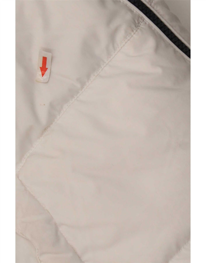 Tommy Hilfiger Herre Hættetrøje Vatteret Jakke UK 38 Medium Hvid Polyester