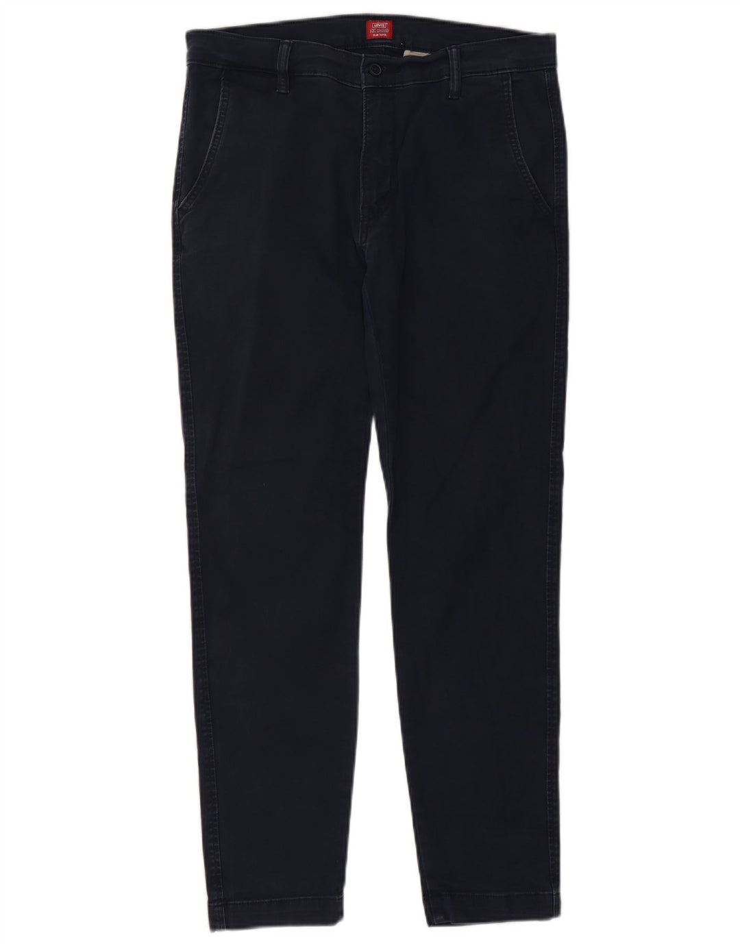Levi's Slim Chino-bukser til mænd W32 L29 Marineblå bomuld