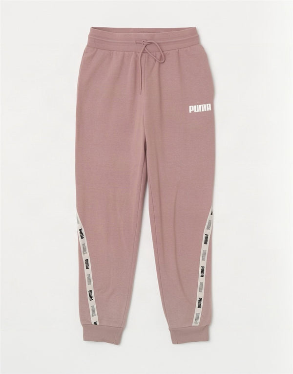 Puma Grafisk træningsdragtbukser til kvinder Joggers UK 10 Small Pink Colourblock