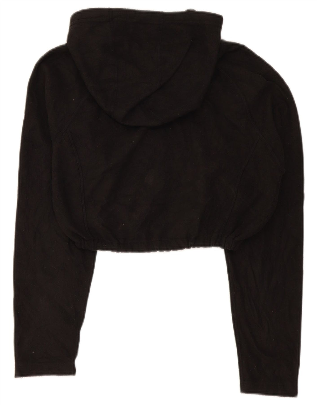 The North Face Dame Crop Hættejakke Fleecejakke UK 16 Stor Sort Polyester