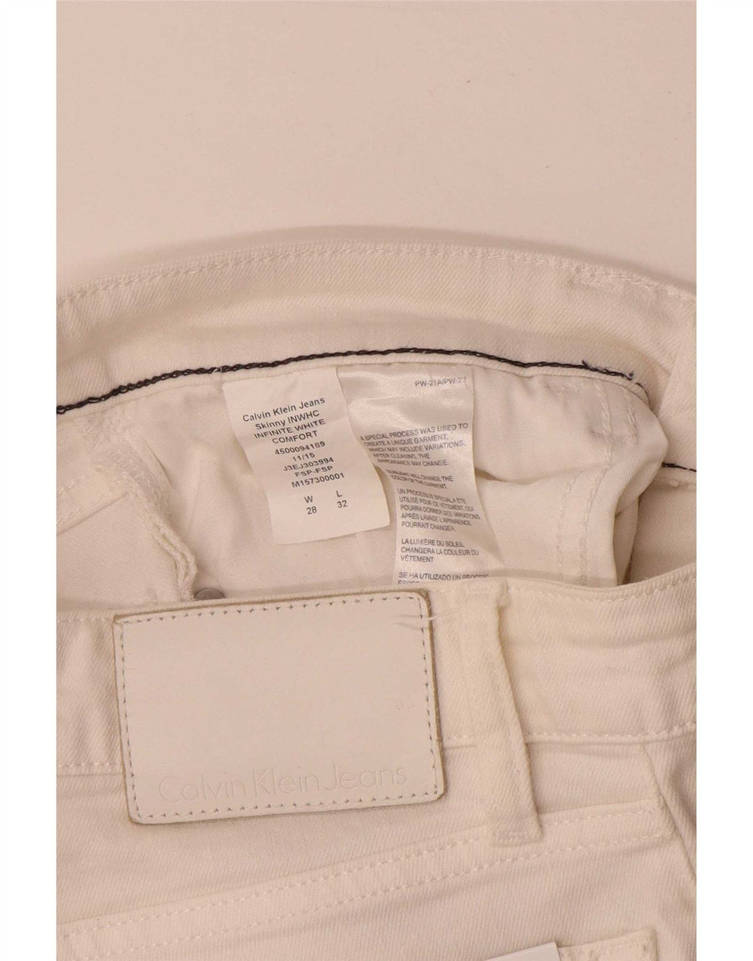 Calvin Klein Dame Skinny Jeans W28 L28 Hvid