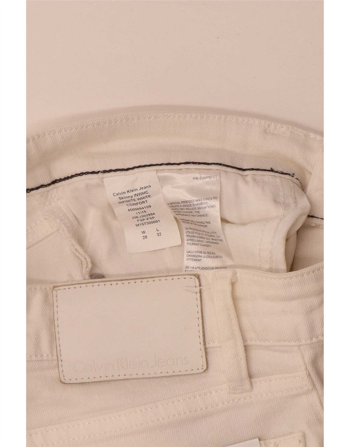 Calvin Klein Dame Skinny Jeans W28 L28 Hvid