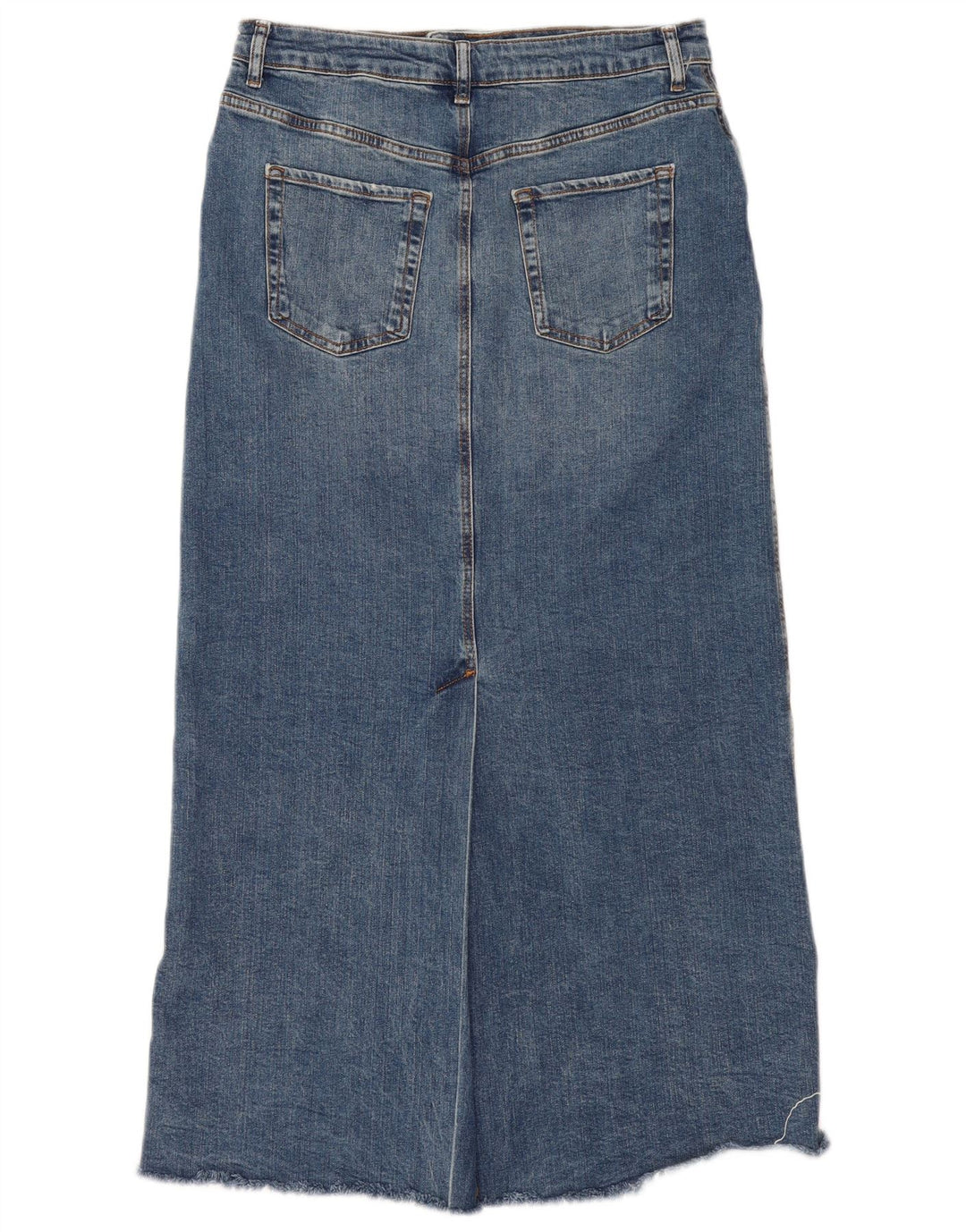 Zara Dame Denim Nederdel XL W32 Blå