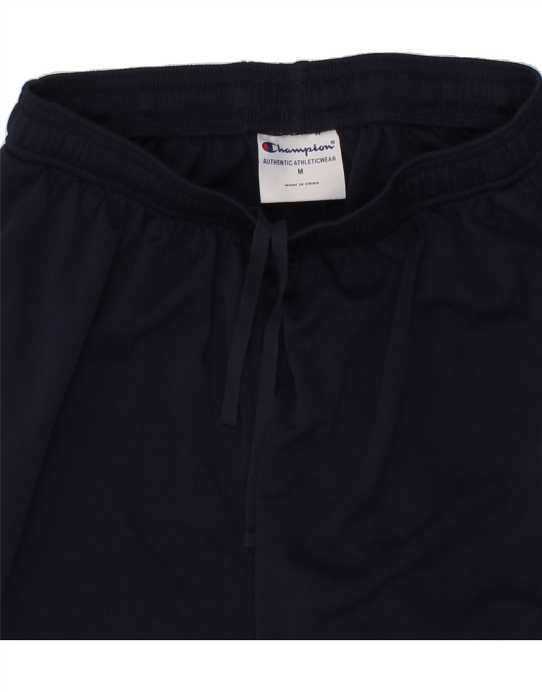 CHAMPION Mens Graphic Sport Shorts Medium Navy Blue Polyester Vintage Champion and Second-Hand Champion from Messina Hembry 