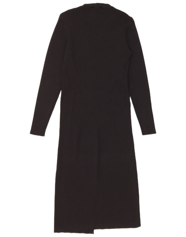 Coast Dame Jumper Dress UK 16 Large Black Nylon