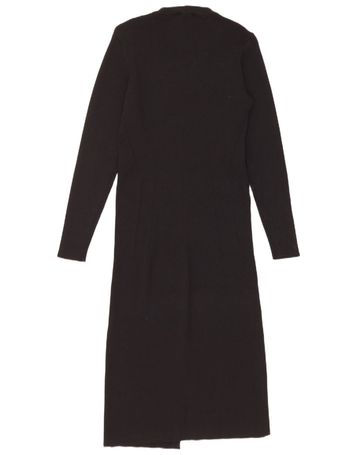 Coast Dame Jumper Dress UK 16 Large Black Nylon