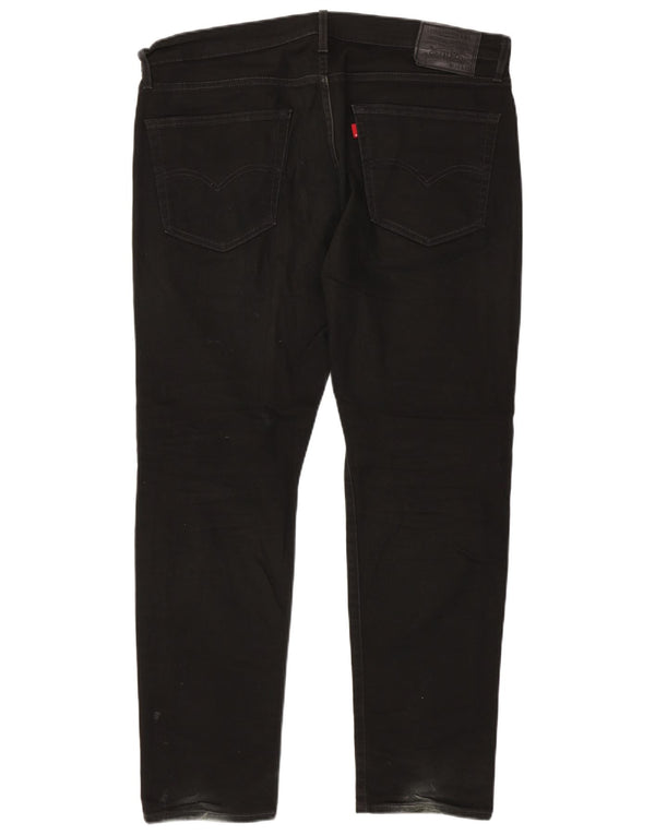 Levi's Herre 512 Slim Tapered Jeans W36 L32 Sort Bomuld
