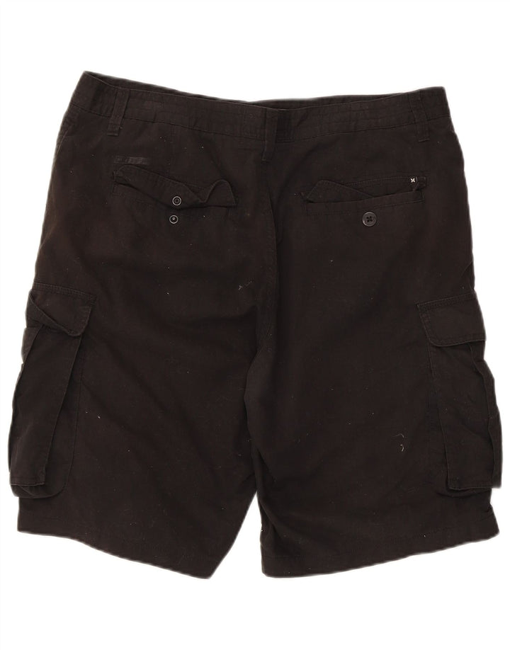 Hurley Herre Cargo Shorts W34 Stor sort bomuld