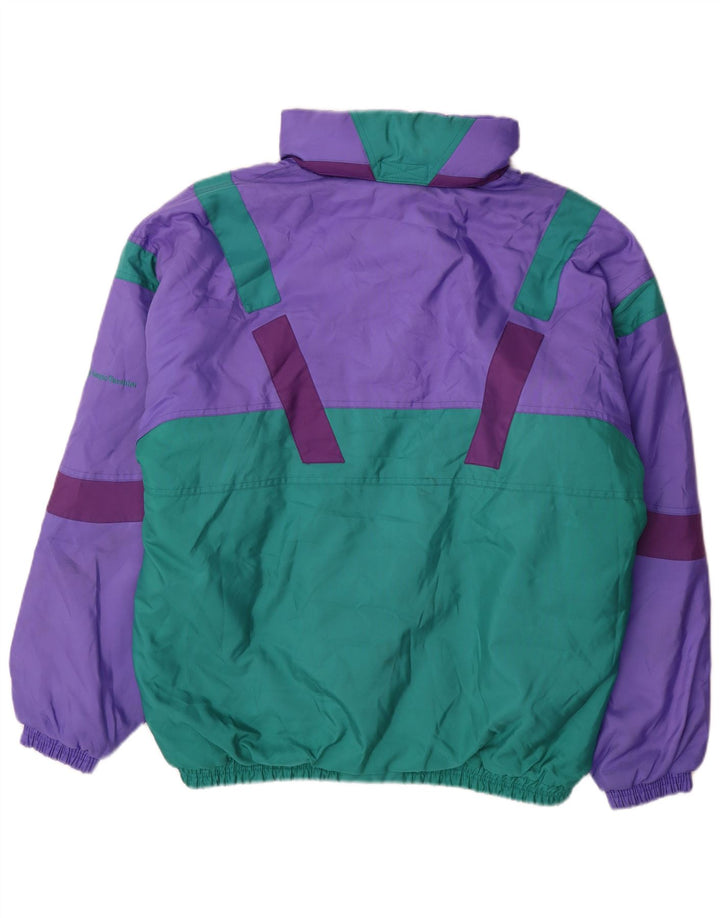 Sergio Tacchini Herre Skijakke UK 42 XL Lilla Colourblock Polyester