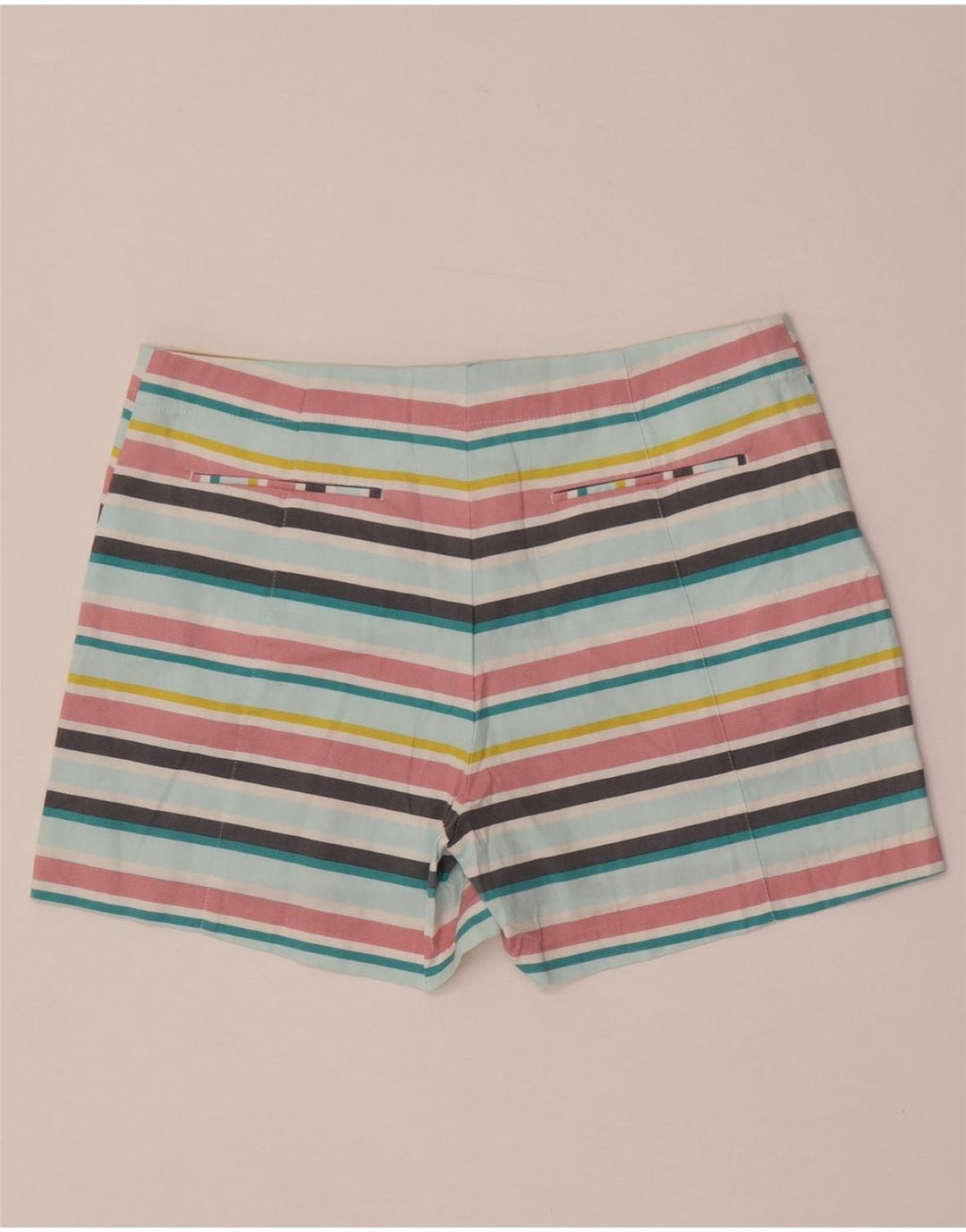 OASIS Chino Shorts til kvinder UK 12 Medium W32 Flerfarvet stribet bomuld