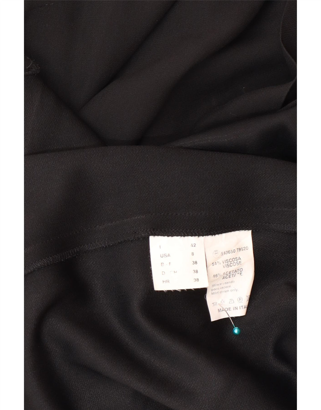 Gattinoni Dame Ærmeløs Skede Kjole IT 42 Medium Sort Viscose