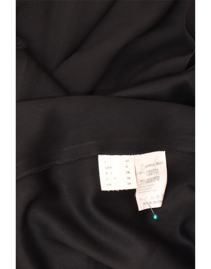 Gattinoni Dame Ærmeløs Skede Kjole IT 42 Medium Sort Viscose