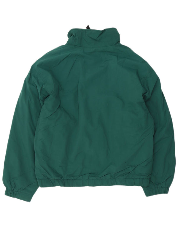 Eddie Bauer Herre Bomber Windbreaker Jacket UK 40 Large Green Polyester