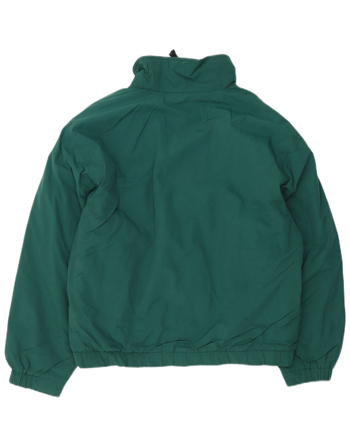 Eddie Bauer Herre Bomber Windbreaker Jacket UK 40 Large Green Polyester