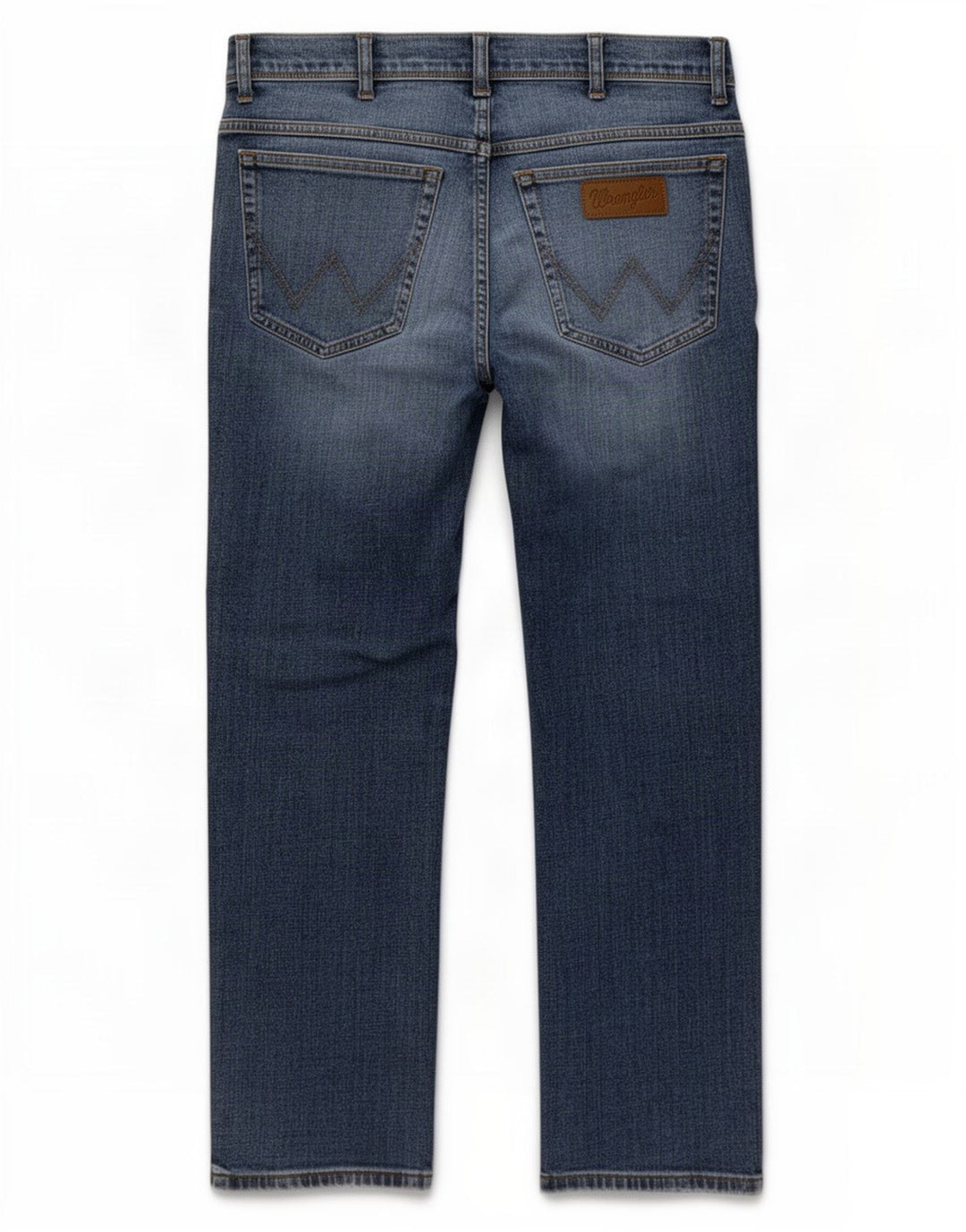 Wrangler Herre Texas Straight Jeans W32 L30 Blå Bomuld