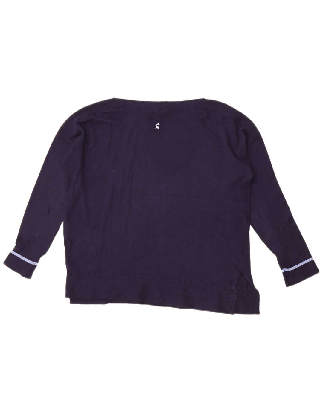 Joules Dame Oversized Sweatshirt Jumper UK 14 Stor Marineblå Bomuld