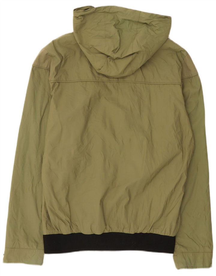 Jack & Jones Herre Hooded Utility Jacket UK 38 Medium Khaki Nylon