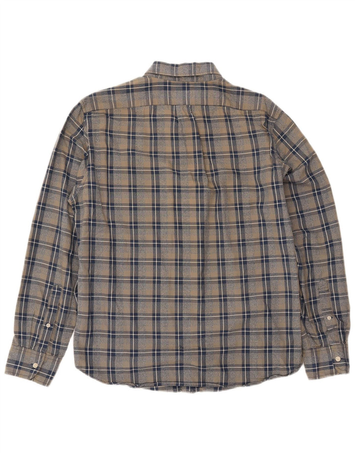 J. Crew Herre Slim Fit skjorte Stor flerfarvet ternet bomuld