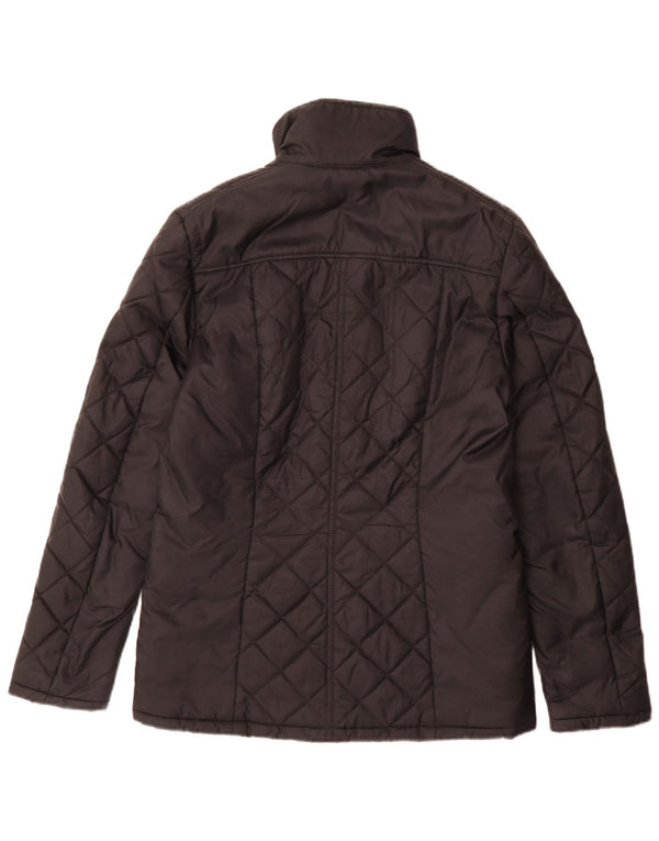 Reiss Herre Quiltet Jakke UK 38 Medium Sort Nylon