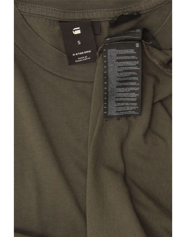 G-Star Herre Lash T-Shirt Top Lille Khaki Bomuld