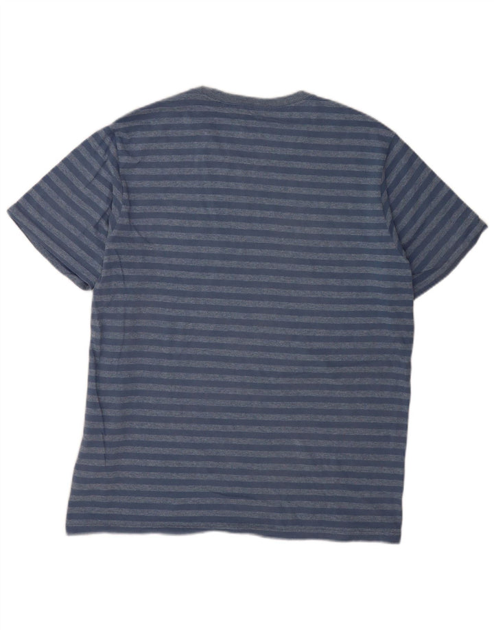 Levi's Herre Standard T-Shirt Top Stor Blå Stribet Bomuld