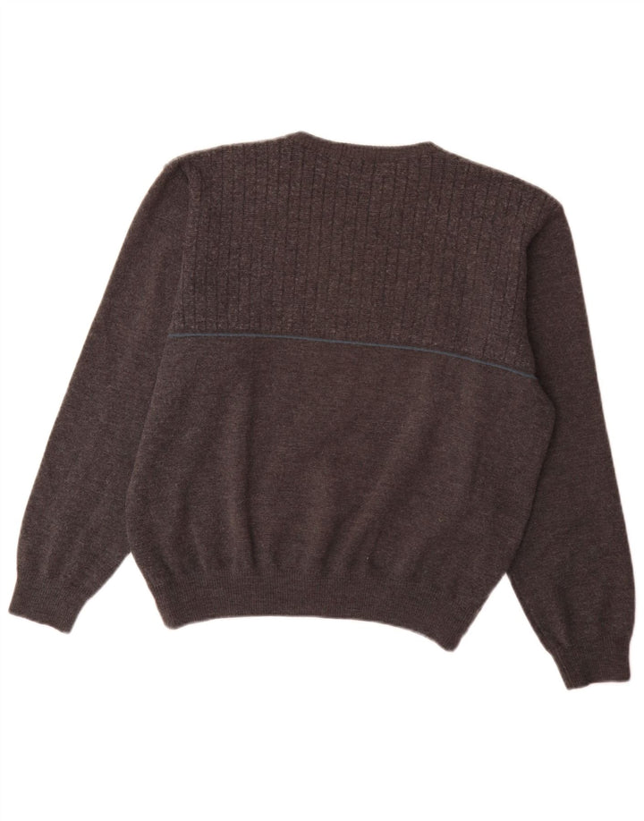 Marks & Spencer Herre V-hals sweater Stor Grå Akryl