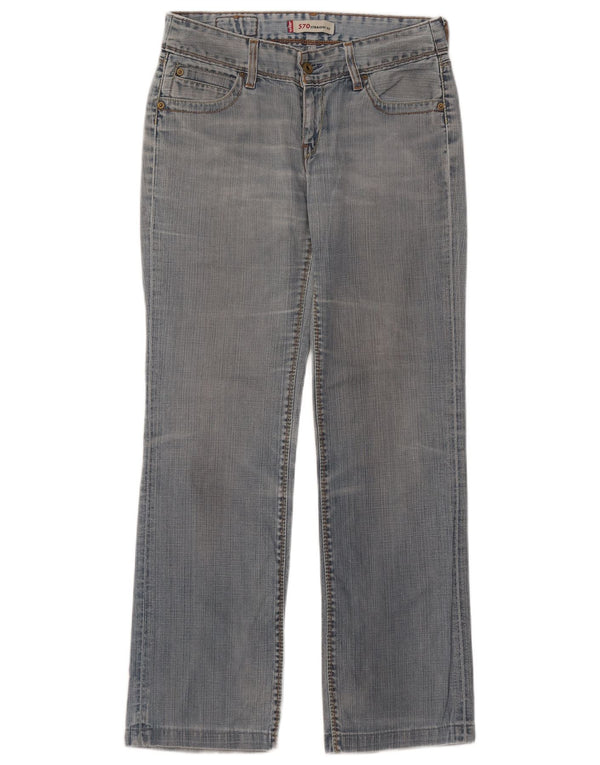 Levi's Dame 570 Straight Jeans W30 L31 Blå Bomuld