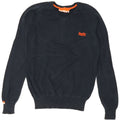 Superdry Herre V-hals sweater lille marineblå bomuld