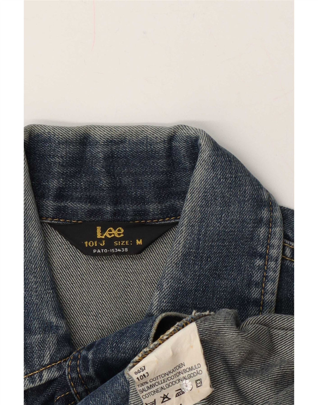 Lee Dame denimjakke UK 14 Medium Blue Cotton