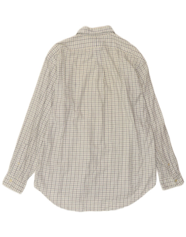 POLO RALPH LAUREN Herre Yarmouth skjorte str. 16 Stor hvid ternet bomuld