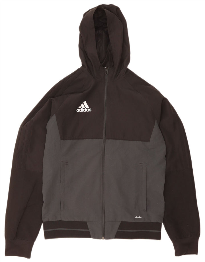 Adidas Herre Climalite Træningsdragt med hætte Topjakke Lille Sort Colourblock