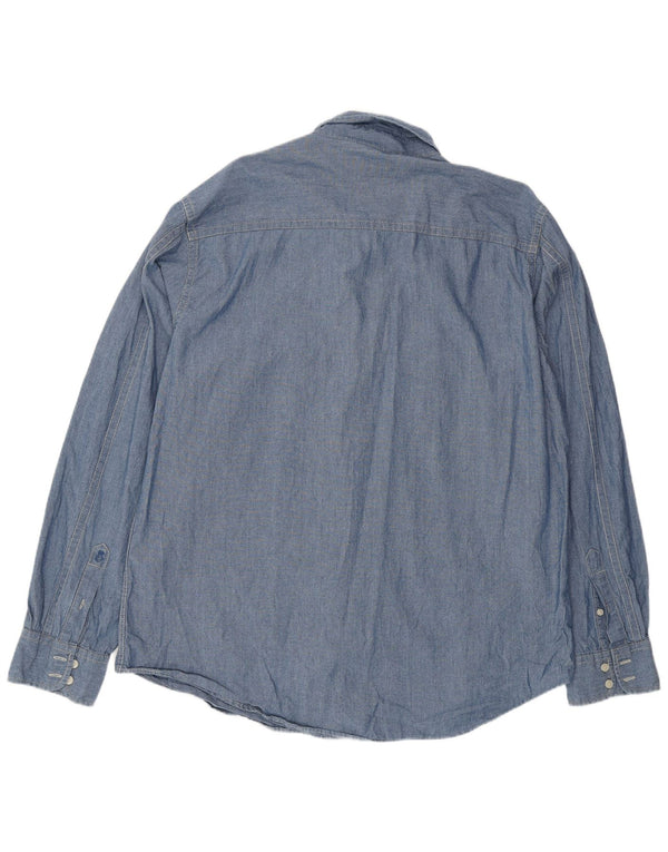 Boden Mens Shirt XL Blue Cotton