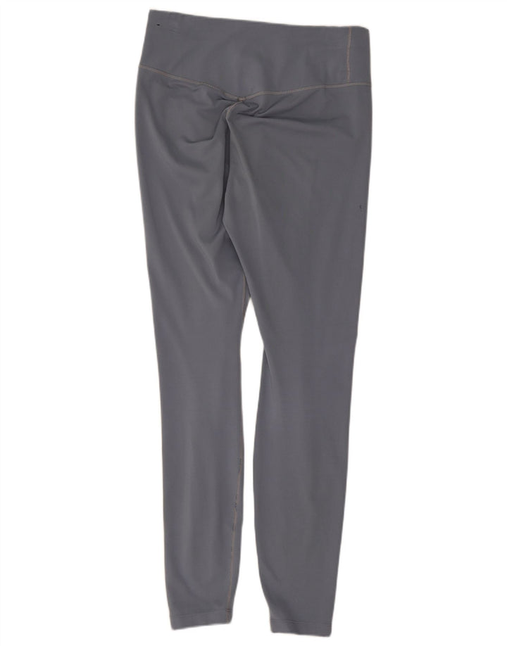Nike Dame Dri Fit Leggings UK 8 Small Grå Polyester