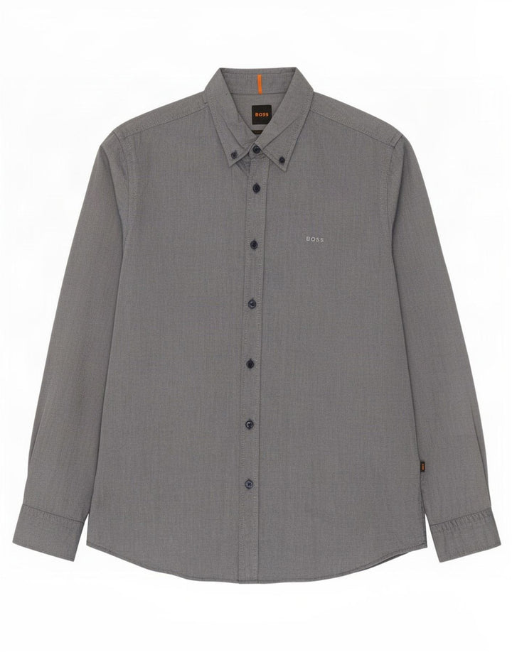 Hugo Boss Herre Regular Fit skjorte Medium Blue Cotton