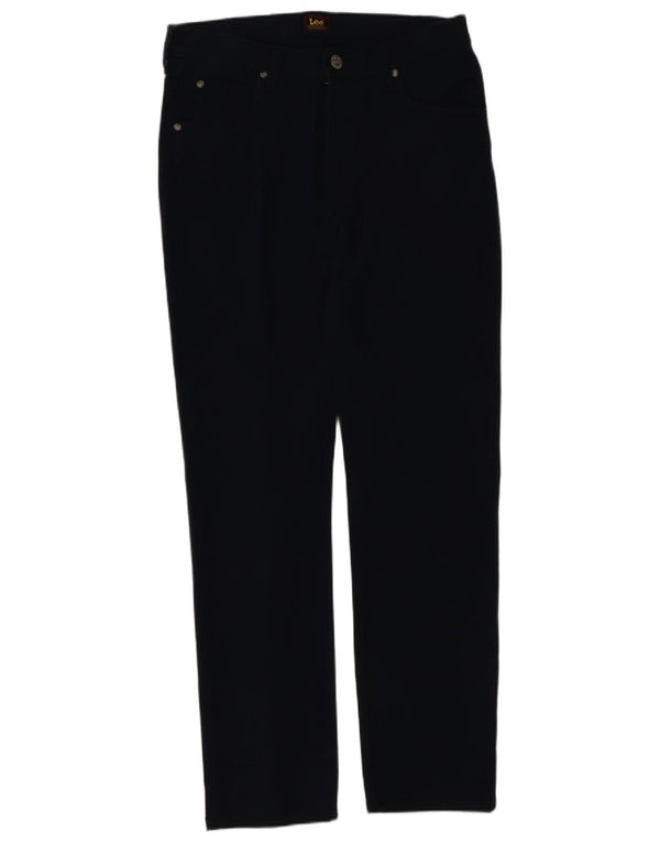 Lee Dame Rider Straight Casual Bukser W30 L30 Marineblå Bomuld