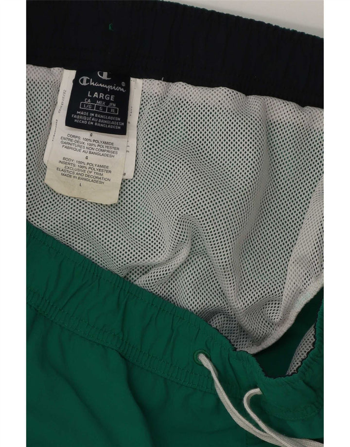 Champion Herre grafiske svømmeshorts Stor grøn polyester