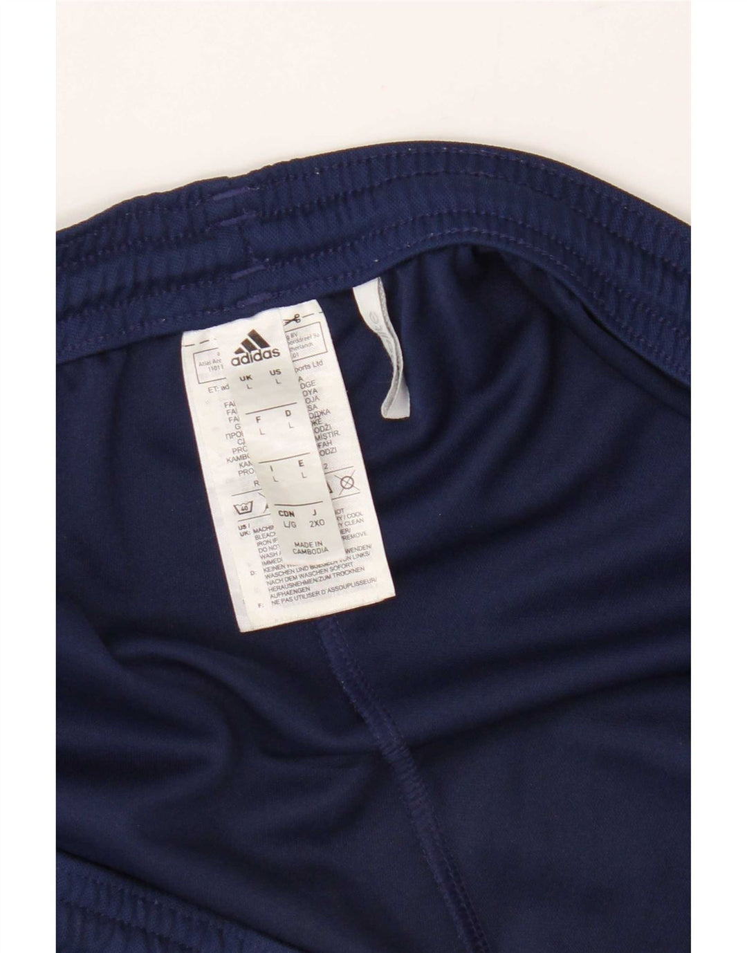 Adidas Herre Climalite Sportshorts store marineblå polyester