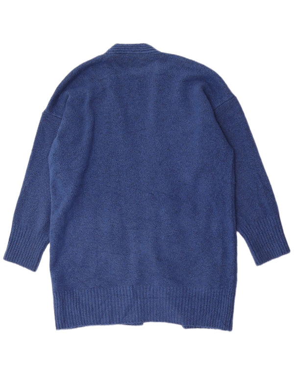 Marks & Spencer Dame Longline Loose Fit Cardigan Sweater UK 16 Large Blue