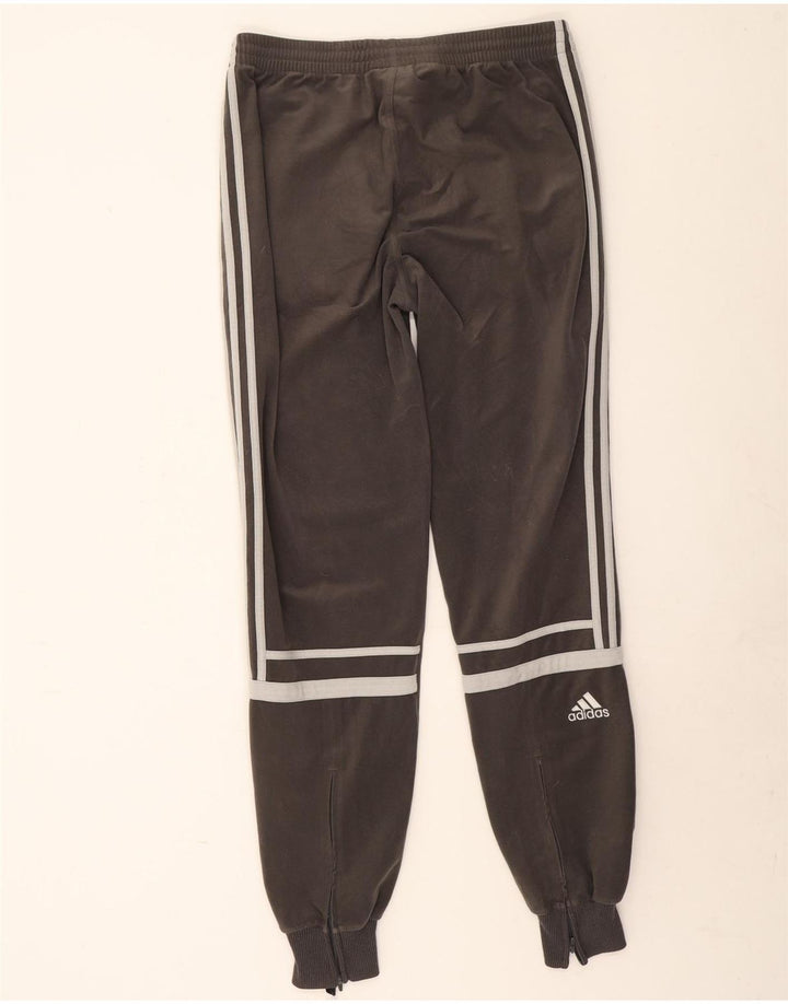 Adidas Herre Velour Træningsdragt Bukser Joggers Large Grå Polyester