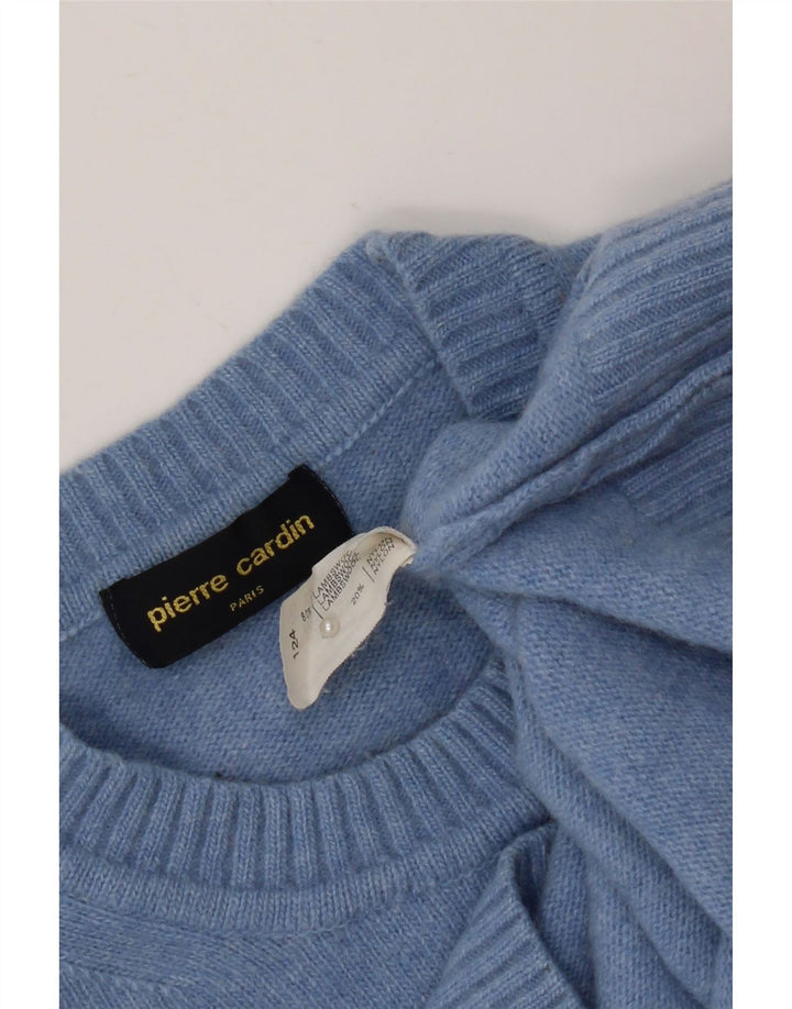 PIERRE CARDIN Herre sweater med rund hals, stor blå uld
