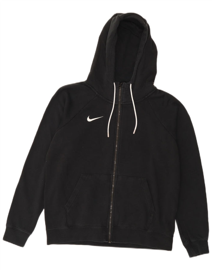 Nike Dame Oversized Hættetrøje Sweater UK 14 Medium Sort Bomuld