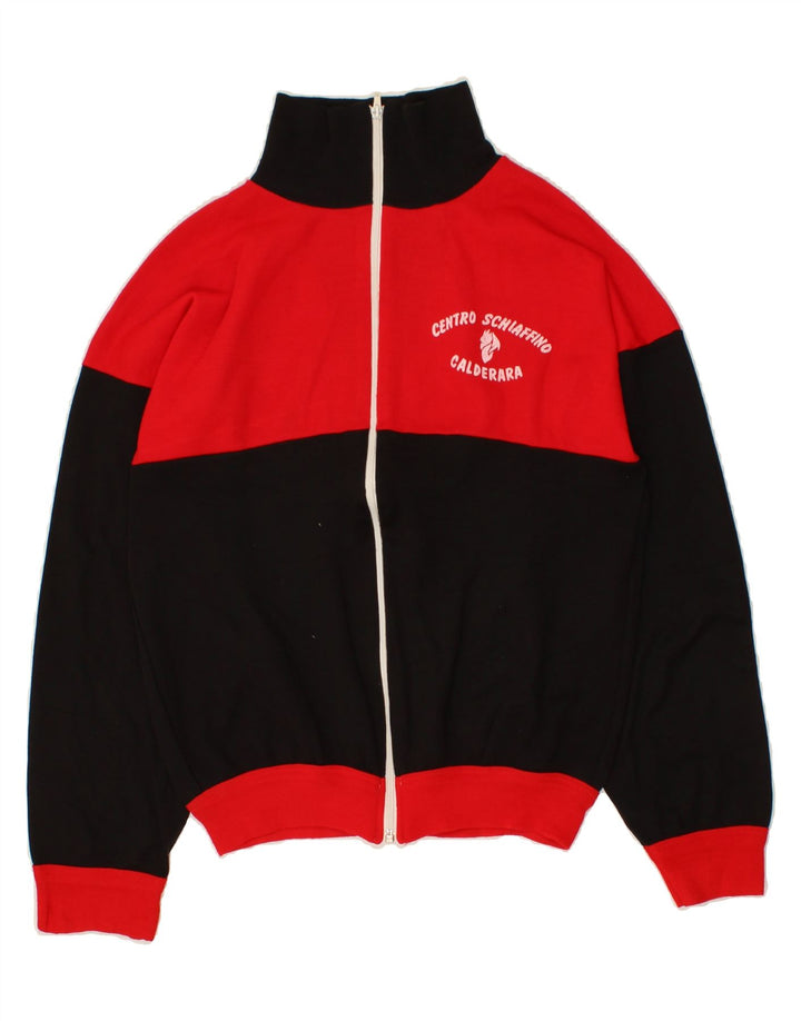 VINTAGE Træningsdragt til mænd Topjakke Medium Rød Colourblock