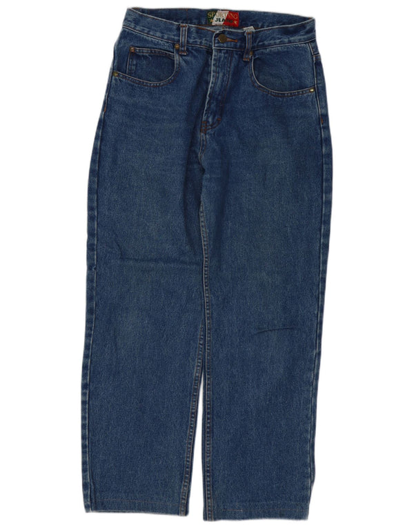 Sporting Dame tilspidsede jeans IT 44 Medium W30 L27 Blå Bomuld